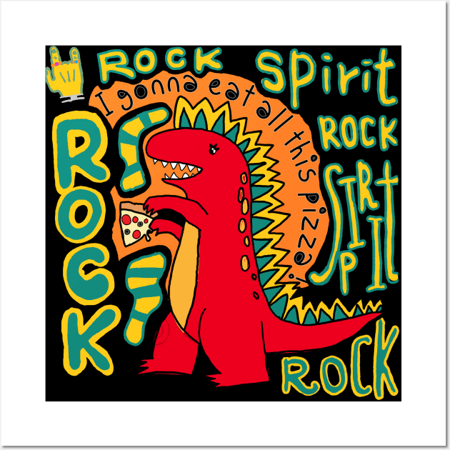 rock spirit, dinosaur Wall Art by zzzozzo